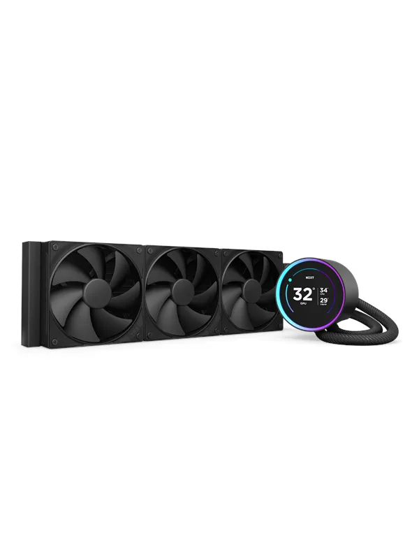NZXT Kraken Elite V2 360 (2024) - Svart - CPU Vannkjøling - Max 30 dBA