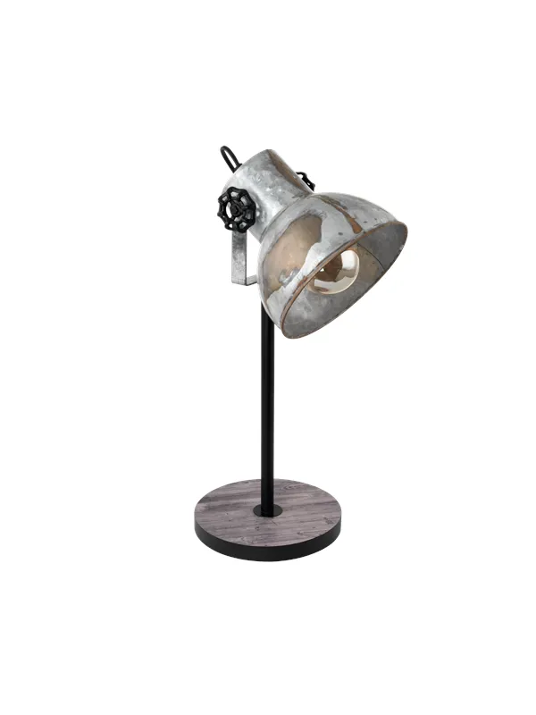EGLO BARNSTAPLE table lamp vintage zinc look