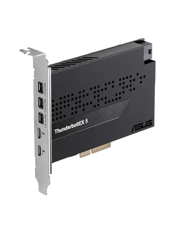 ASUS ThunderboltEX 5 - Dual Thunderbolt 5 USB-C ports - Up to 130W