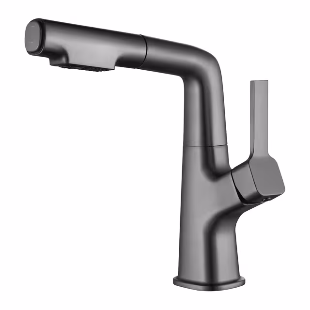 Uttrekkbar kjøkkenkran med håndtak