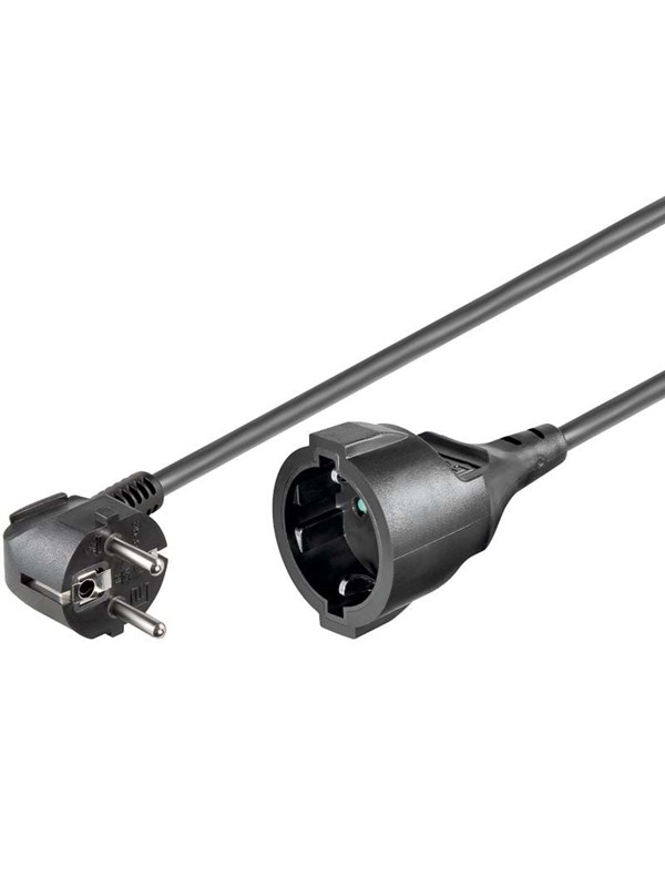 Pro Power cable C13 Ext. - Svart - 2 m