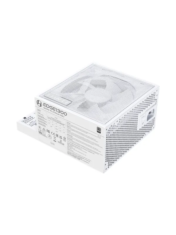 Lian Li EDGE 850 WHITE Strømforsyning (PSU) - 850 Watt - 120 mm - ATX 3.1 - 80 Plus Platinum sertifisert