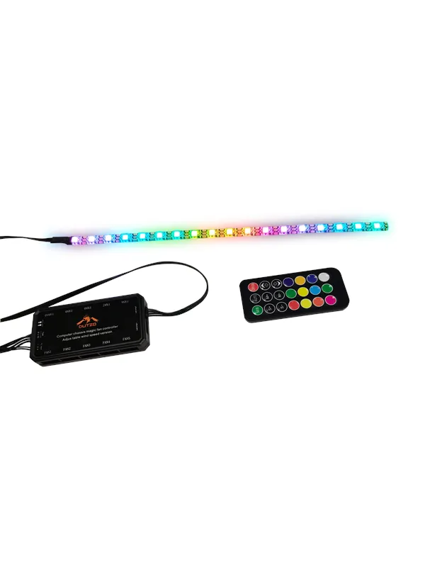 DUTZO Adresserbar RGB Strip 30cm med kontroller og fjernkontroll