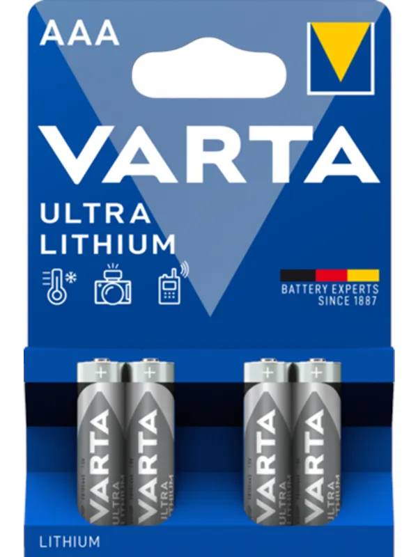 VARTA Varta Ultra litium - AAA - 4-pk