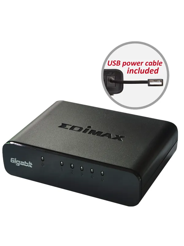 Edimax ES 5500G V3 5-Port Gigabit Desktop Switch