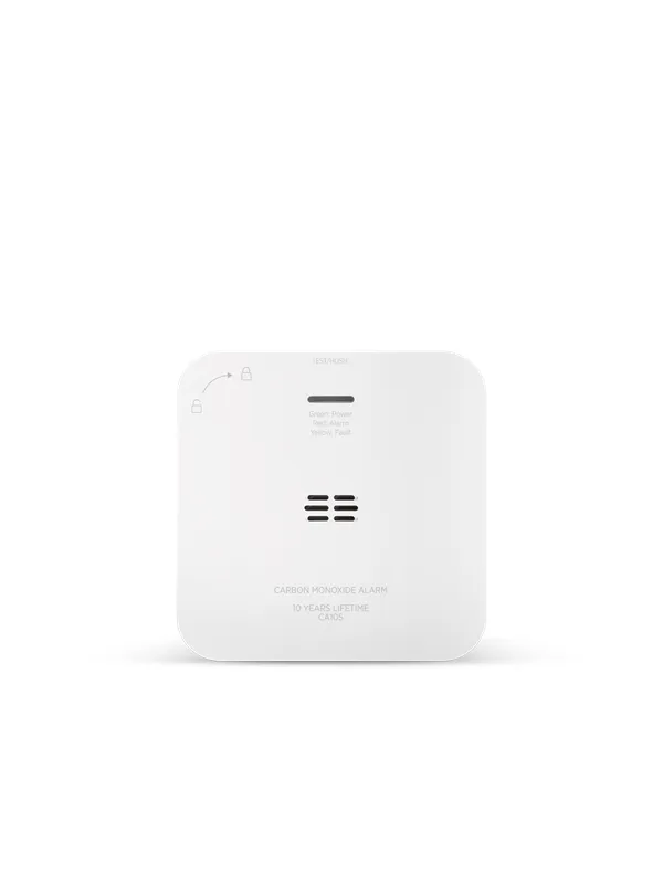 Housegard Luma carbon monoxide alarm, wireless, incl. 5-year battery, white