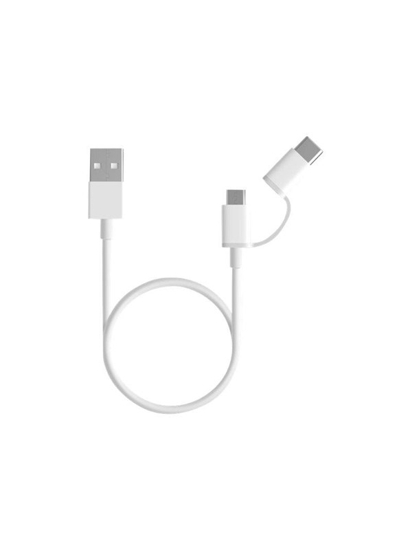 Xiaomi Mi 2-in-1 USB Cable Micro USB mit Type-C Adapter (30cm)