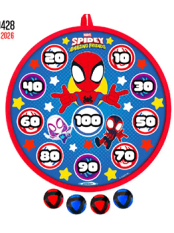 Spidey and His Amazing Friends Darts balls target game 28cm