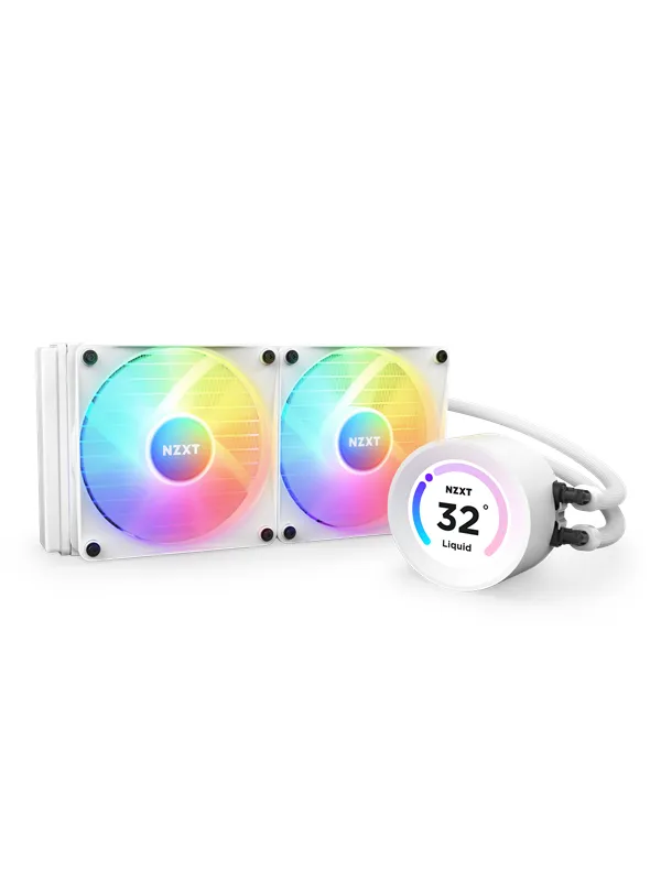 NZXT Kraken Elite 240 White RGB - CPU Vannkjøling - Max 31 dBA