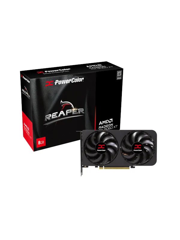 PowerColor Radeon RX 9060 XT Reaper - 8GB GDDR6 RAM - Grafikkort