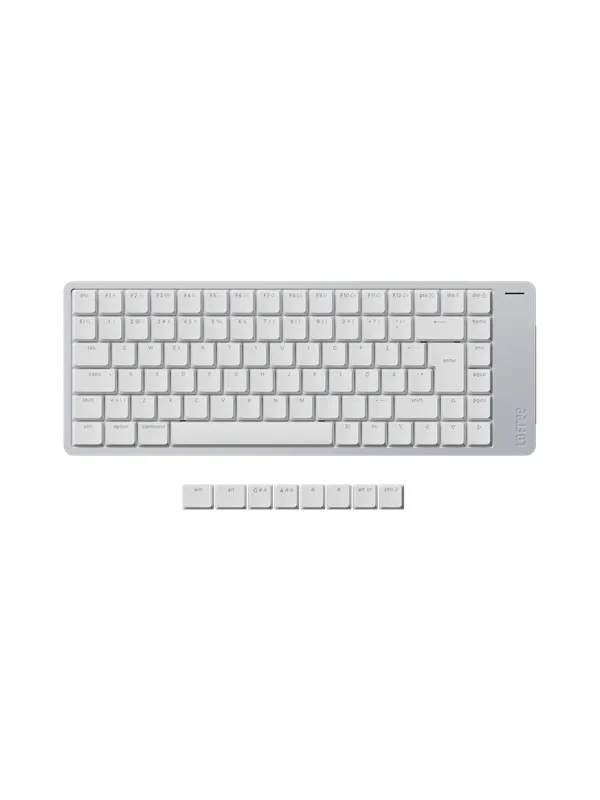 Lofree Flow 2 84 Silver - Kailh Surfer - Tastatur - Nordisk - Hvit