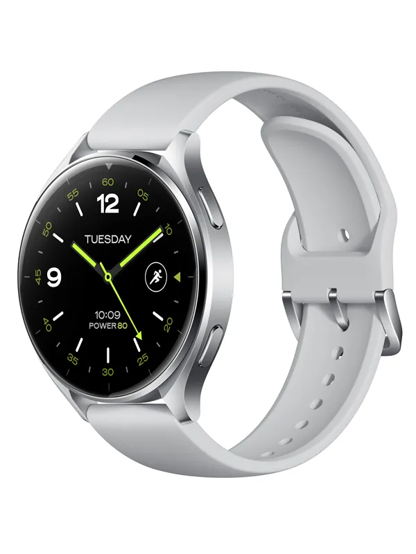 Xiaomi Watch 2 - Sølv urkasse med grå TPU-rem