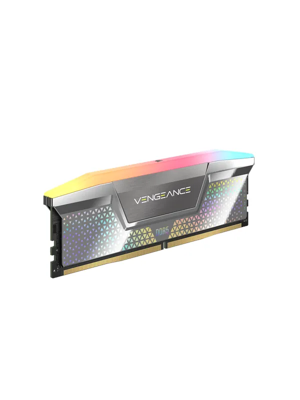Corsair Vengeance RGB DDR5-8000 - 48GB - CUDIMM for Intel - CL38 - Dual Channel (2 pcs) - Intel XMP - Sølv med RGB