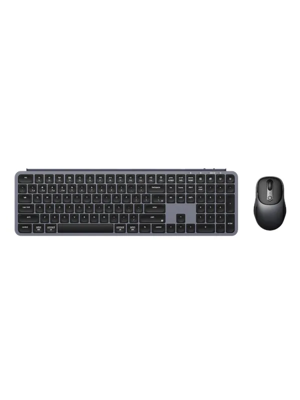 Keychron B6 Pro & BM24 Keyboard & Mouse Wireless Combo - Tastatur & Mussett - Nordisk - Svart