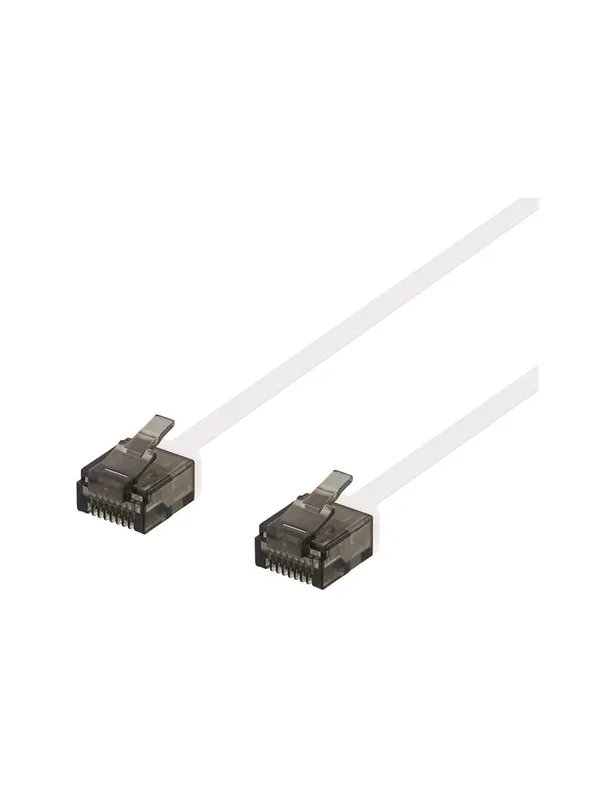 Deltaco Patch Cable - 15 cm - Hvit - 0.1m