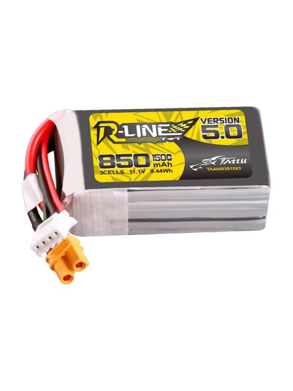 Gens ace &amp;Tattu R-Line Version 5.0 850mAh 3S 11.1V 150C XT30U-F