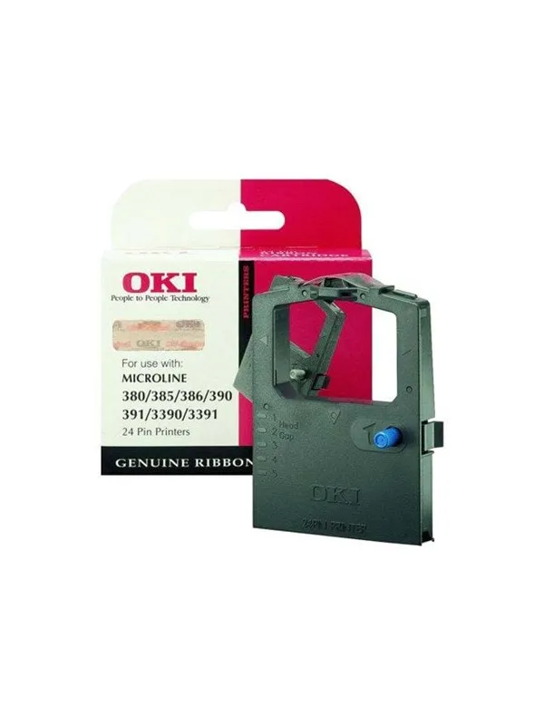 OKI ML 380/385/386 Black Ribbon - Skriverbånd Svart