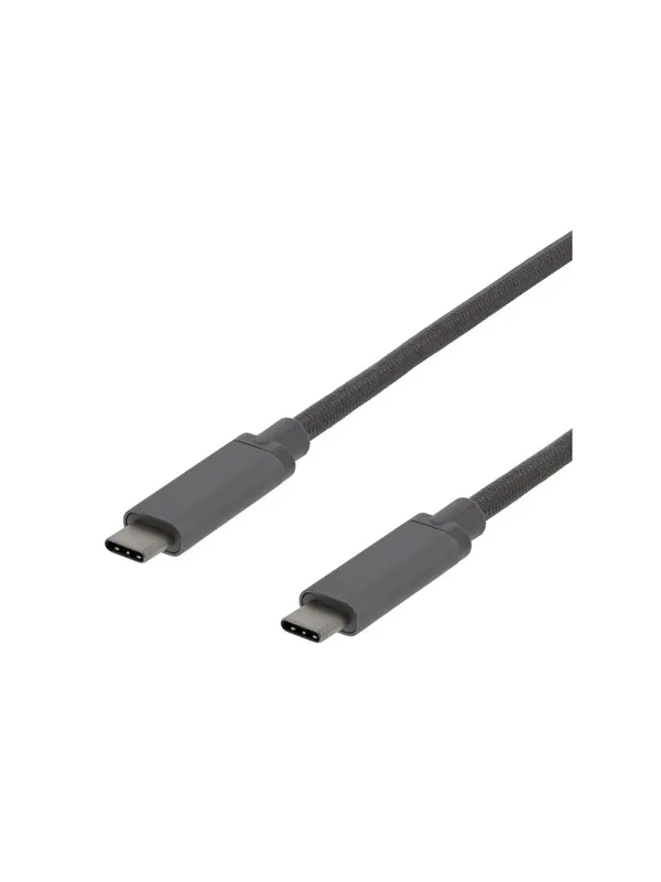 Deltaco USBC-1362 - USB-C cable - 24 pin USB-C to 24 pin USB-C - 1 m