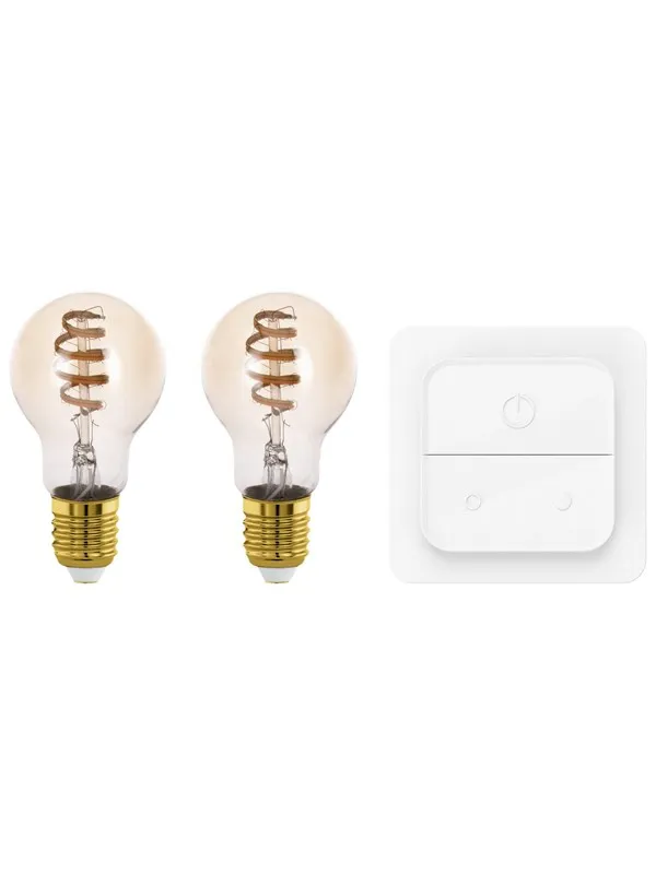 EGLO Connect-Z A60 4,9W 2200-6500K amber incl. switch/remote - 2-pack