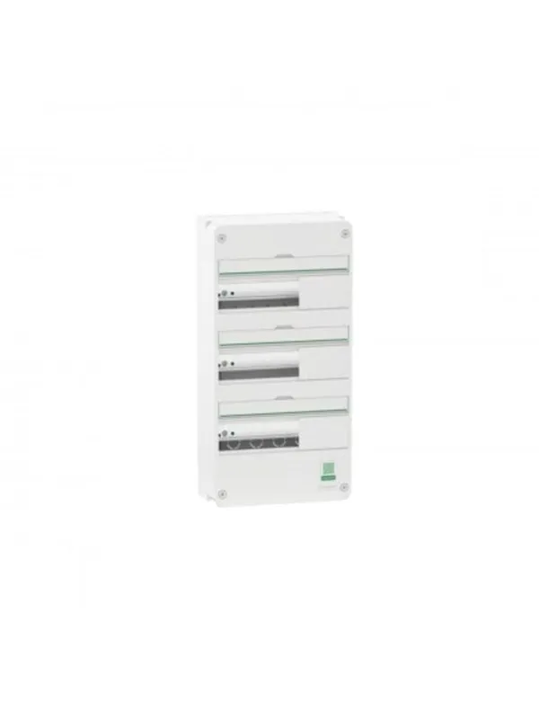 Schneider Electric Enclosure wall-mounted panel resi9 cx reis9 board 3 row 13 modulator white ral9003 without door