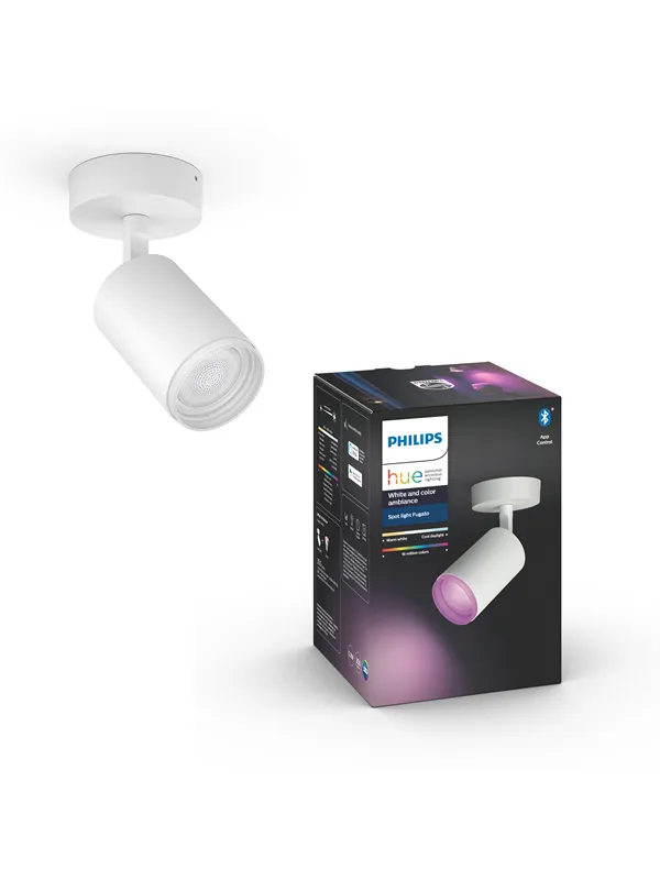 Philips Hue Fugato Single Spot - Hvit