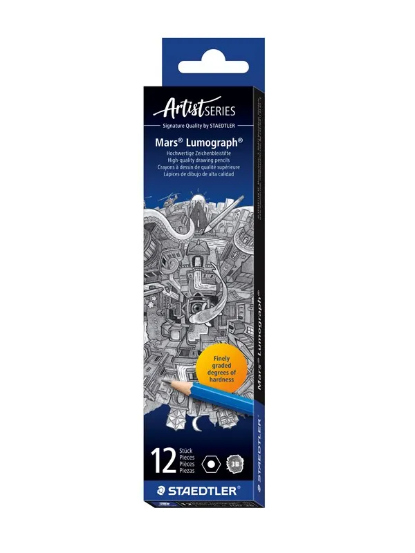 Staedtler Pencil Mars Lumograph 3B  12 pcs