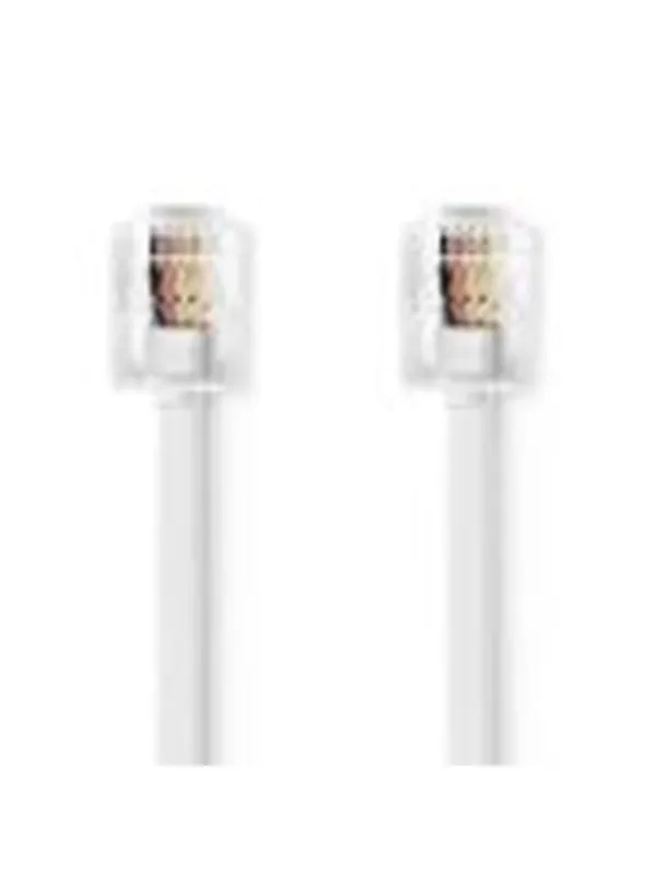 Nedis Telecom Cable | RJ11 Male | RJ11 Male | 5.00 m - Hvit