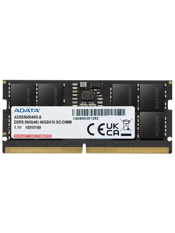 A-Data SODIMM DDR5-5600 - 48GB - CL46 - Single Channel (1 pcs) - Svart
