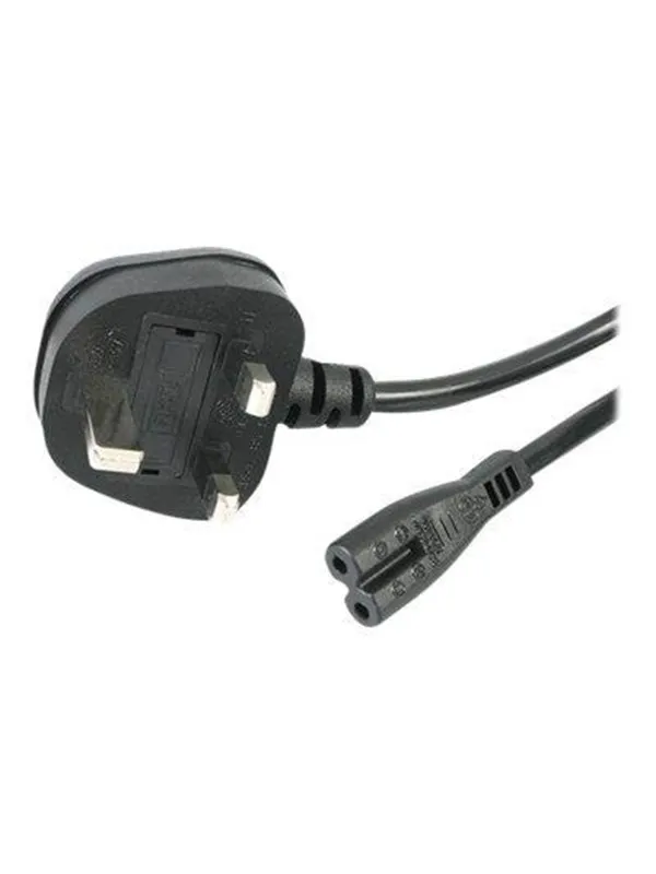 StarTech.com UK Laptop Power Cord 2 Slot for UK BS1363 to C7 - power cable - 1 m