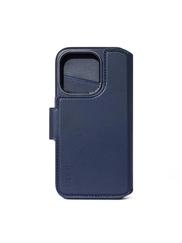 Decoded Leather Detachable Wallet for iPhone 15 Pro Max True Navy