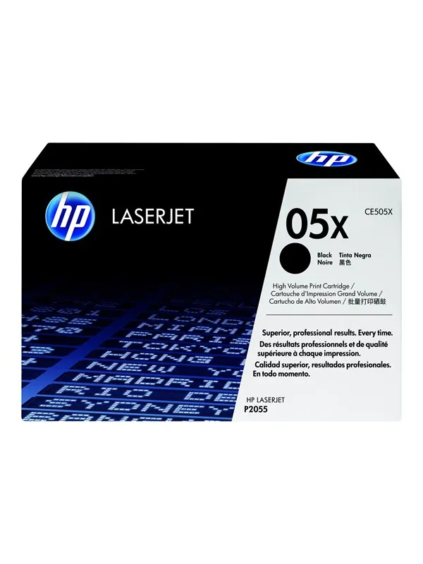 HP 05X / CE505X - Black Toner - Laser toner Svart