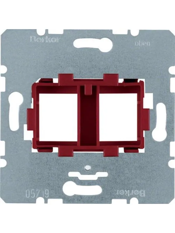 Berker Supporting plate red 2gang