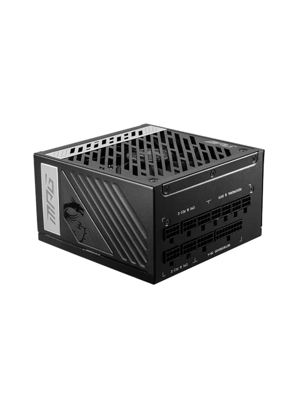 MSI MPG A1000G Strømforsyning (PSU) - 1000 Watt - 135 mm - ATX - 80 Plus Gold sertifisert