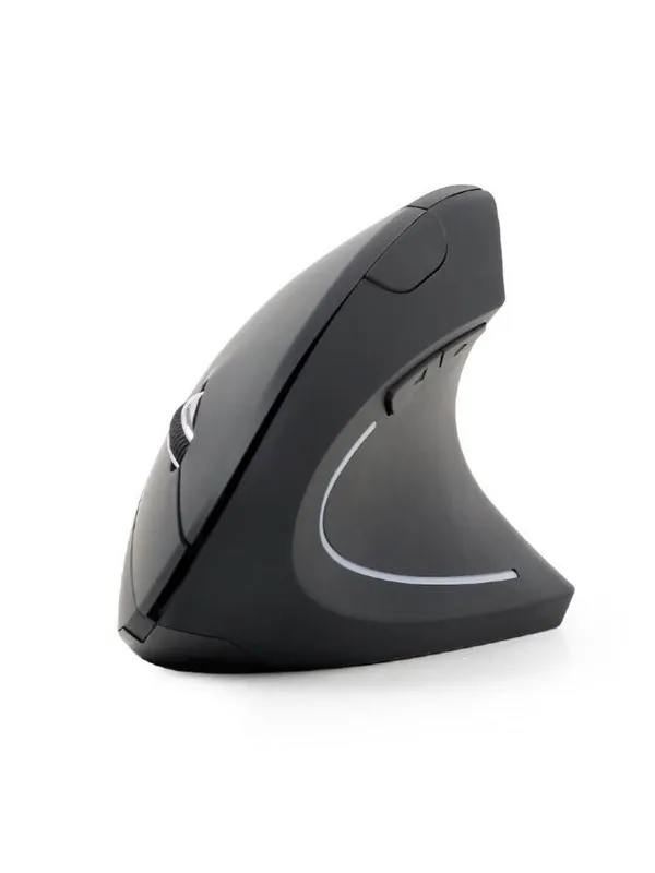 Gembird Ergonomic 6-button wireless optical mouse - Vertical mouse - Optisk - 6 - Svart
