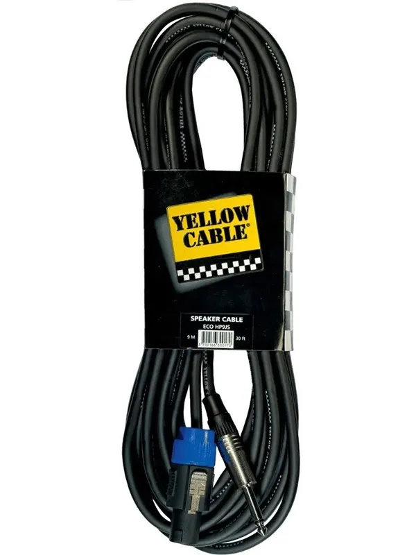 Yellow Cable HP9JS - Speakon - 1/4" Jack høyttalerkabel 9m.