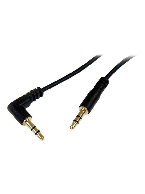 StarTech.com Slim 3.5mm to Right Angle Stereo Audio Cable - ljudkabel