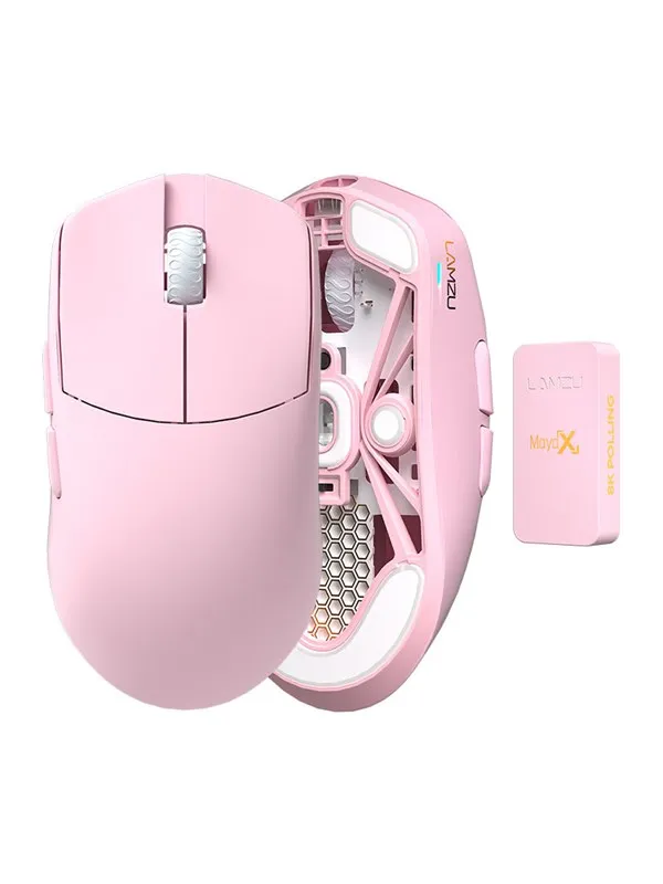 Lamzu Maya X - Gaming mus - Optisk - 6 - Rosa