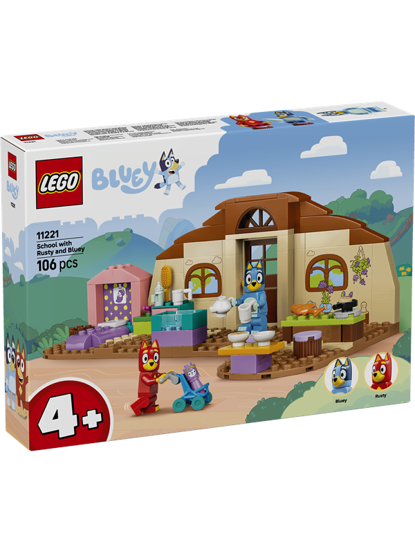 LEGO Bluey 11221 Skolen til Rusty og Bluey