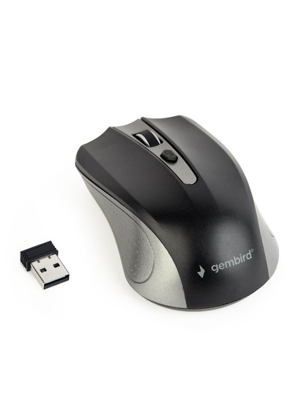 Gembird Wireless optical mouse 4B-04 - Mus - Optisk - 4 - Svart
