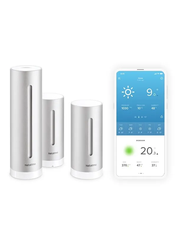 Netatmo Smart Værstasjon + Inneklima måler