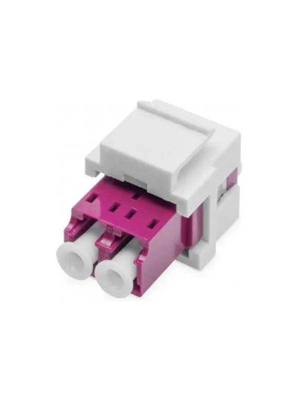DIGITUS Fiber Optic LC/LC Duplex Coupler - Purpur