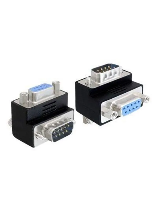 DeLOCK Serial adapter - DB-9 (M) to DB-9 (F) - 270° connector