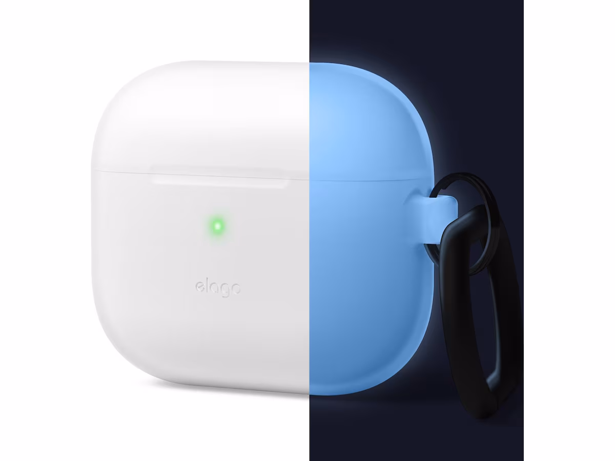 Elago AirPod 3 Hang Silicon Case Nightglow Blue