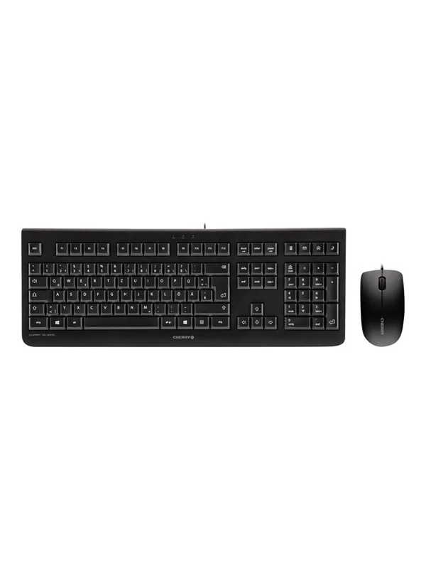 Cherry DC 2000 - Desktop Set - Tastatur & Mussett - Nordisk - Svart
