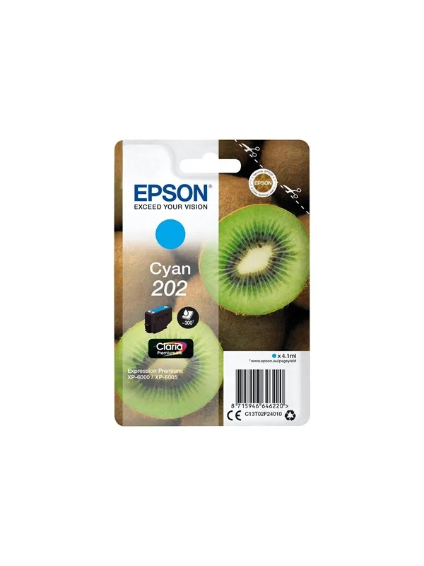 Epson 202 - cyan - original - blækpatron