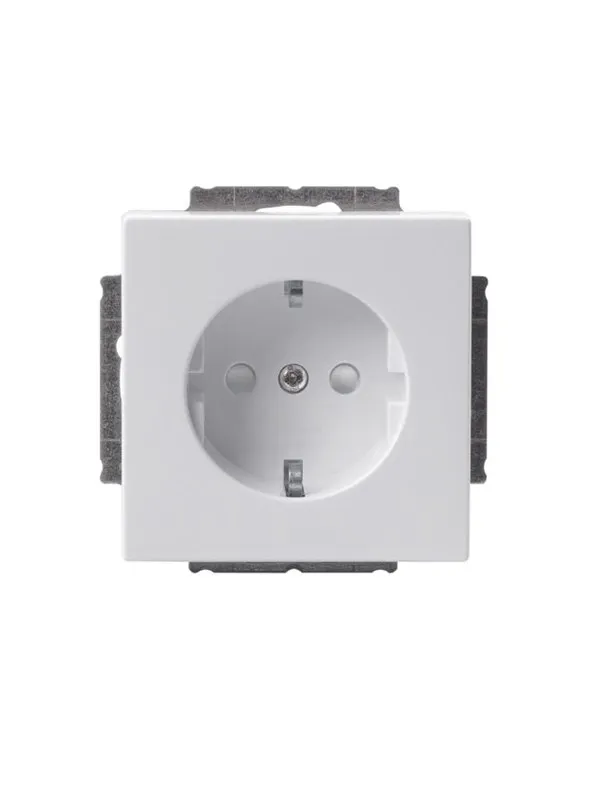 ABB Socket outlet schuko 1-g ip21 white