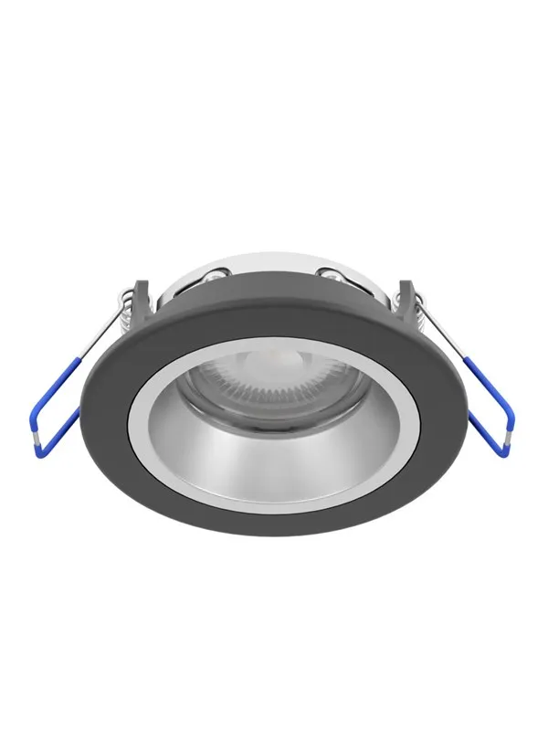EGLO YEBRA-Z MATTER recessed spot Ø87 RGB/CCT 490lm black/silver