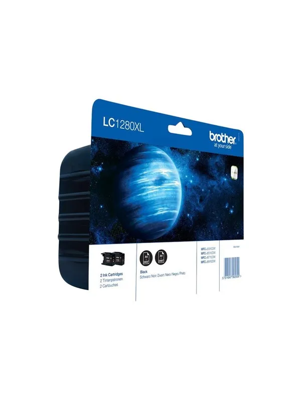 Brother LC1280XL Twin-Pack - Blekkpatron Svart