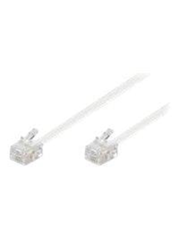 Pro Modular telephone cable - Hvit - 10m
