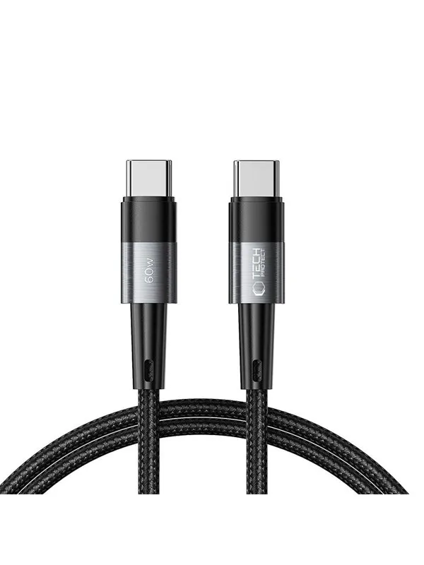 Tech-Protect  UltraBoost USB-C / USB-C PD 60W 3A 1m Cable - Grey